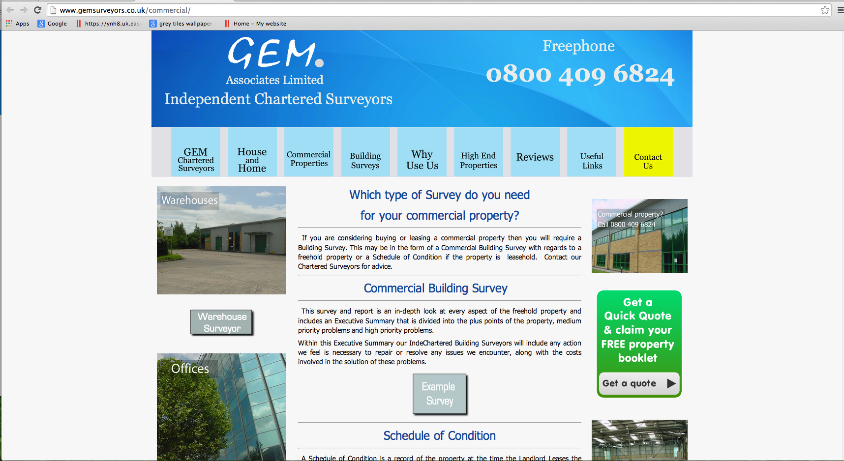 Gemsurveyors.co.uk - Commercial Property Surveys