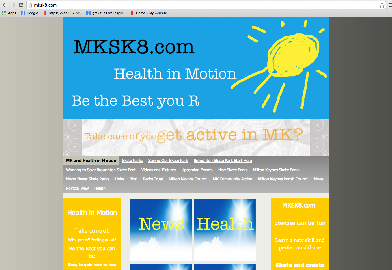 Website Brief - Take a Look at MKSK8.com